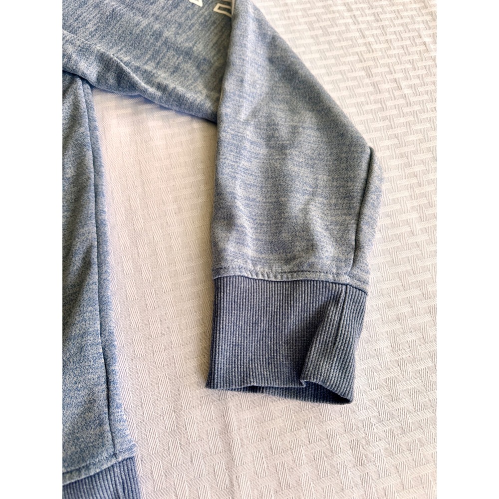 Hurley Boys XL Quarter Zip Pullover Sweater Blue Grey Colorblock Kangaroo Pocket - Picture 8 of 10